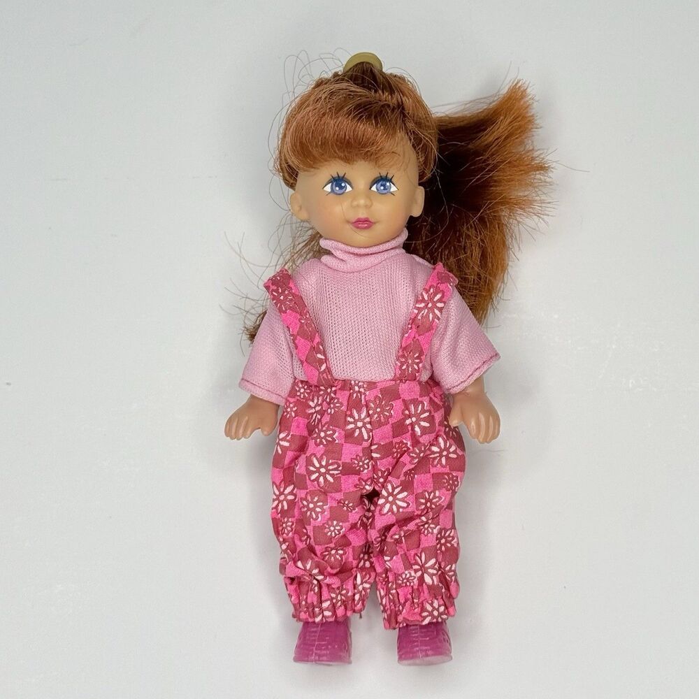 Kid Kore 5" Doll Red Hair Blue Eyes 1995 - Look Alike Barbie Kelly Doll Posable - Picture 2 of 11